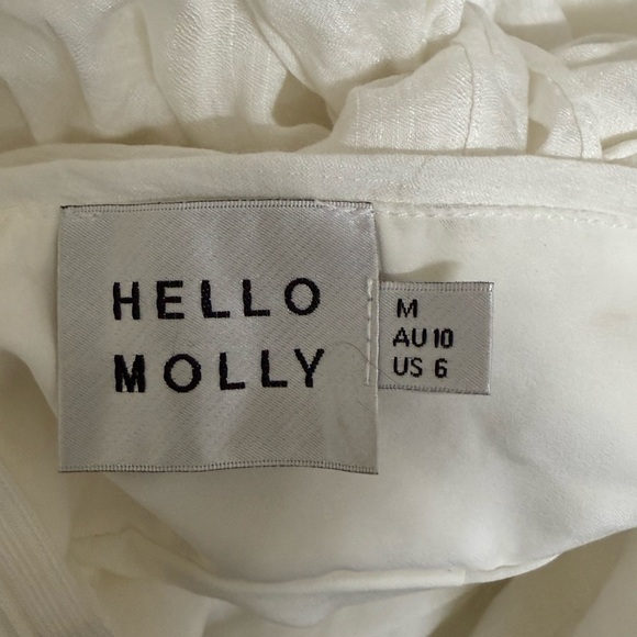 Hello Molly Ivory Dress with Puff Sleeves - Picture 11 of 11